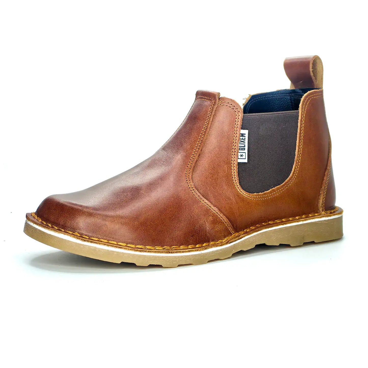 Slip-On Chelsea Mens Vellie Boot | Red Tan