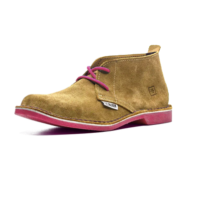 Boere Nooi Ladies Vellies | Light Brown Suede