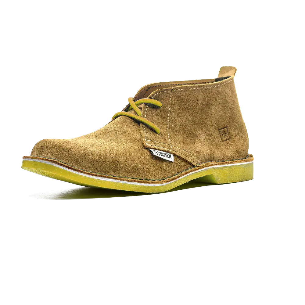 Boere Ou Mens Vellie Boot | Light Brown & Colour Soles