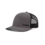 Grey & Black Curved Trucker Cap