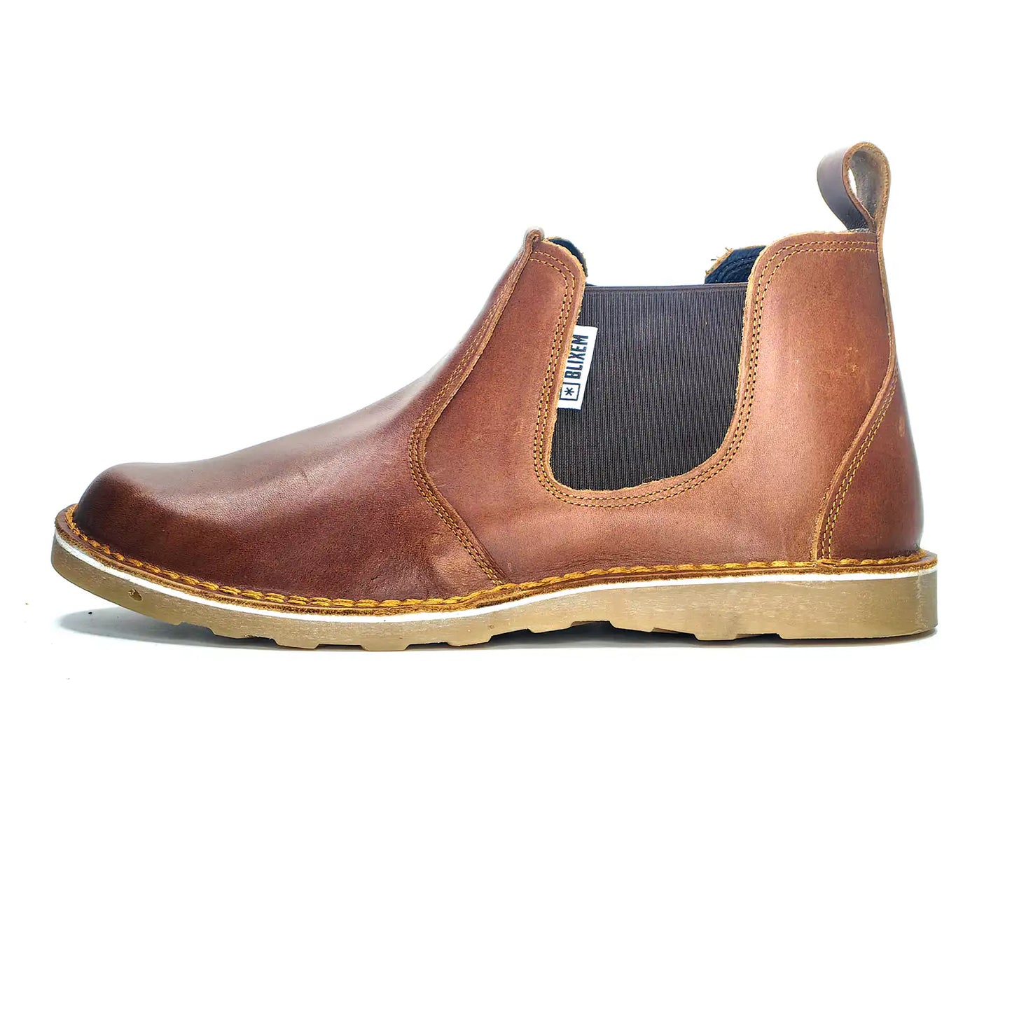Slip-On Chelsea Mens Vellie Boot | Red Tan