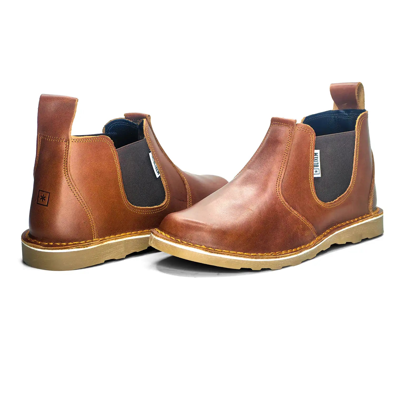 Slip-On Chelsea Mens Vellie Boot | Red Tan
