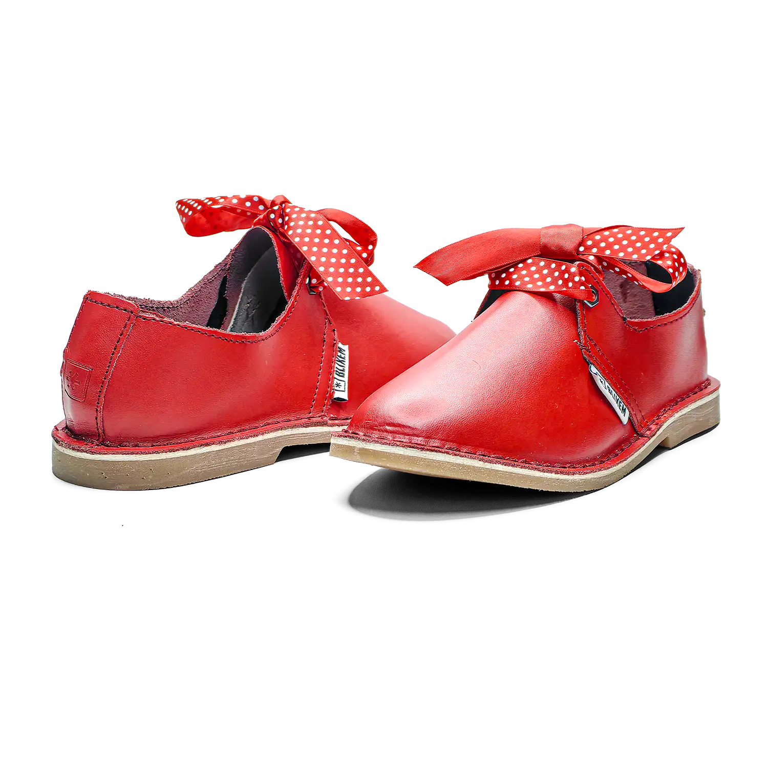 Rooi Rosie Leather Shoes - Red
