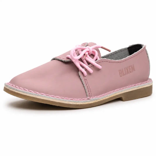 Side Lace Up Cotton Candy Vellies - Pink